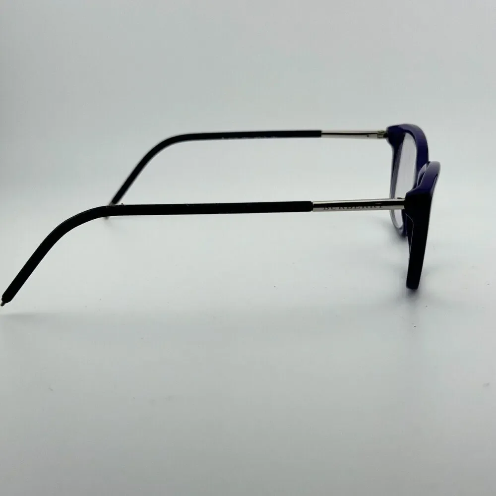 Burberry Eyeglasses Frames B 2170 3457‎ Purple Silver Cat Eye 52-15-140 H13343